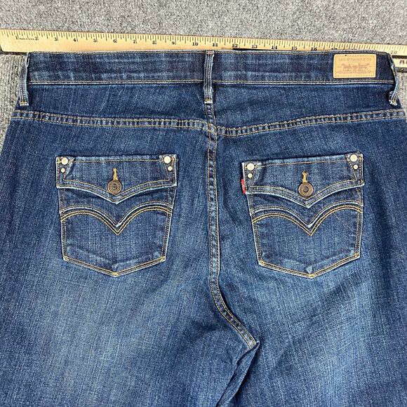 Levi's Jeans Womens 18M 525  Perfect Waist Dark Wash Bootcut Denim Mid Rise - Picture 9 of 10